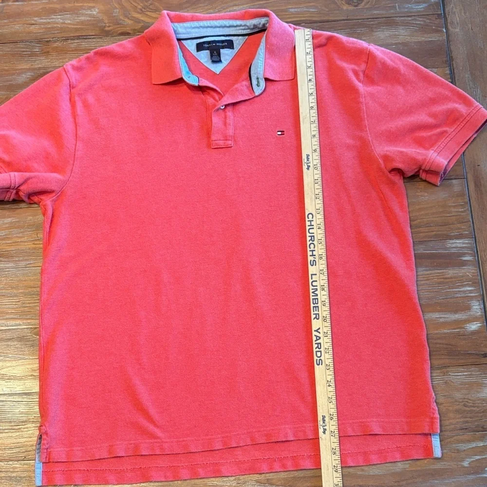 Tommy Hilfiger Men's Weathered Red Polo Size XL - Picture 8 of 10